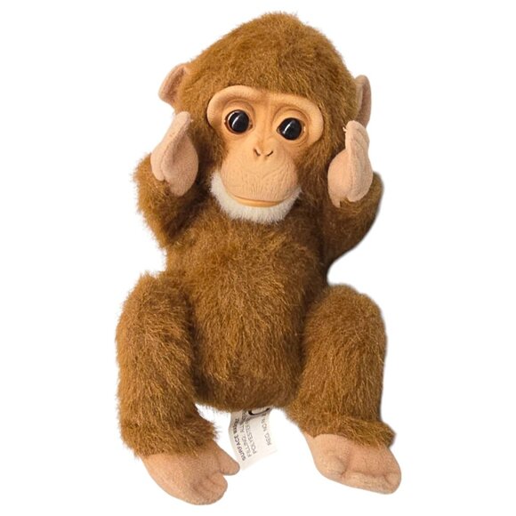 Vtg Hasbro Furreal Friends Plush Animals Set Of 4 Pig Monkey Penguin Dog 2006 - Picture 6 of 12